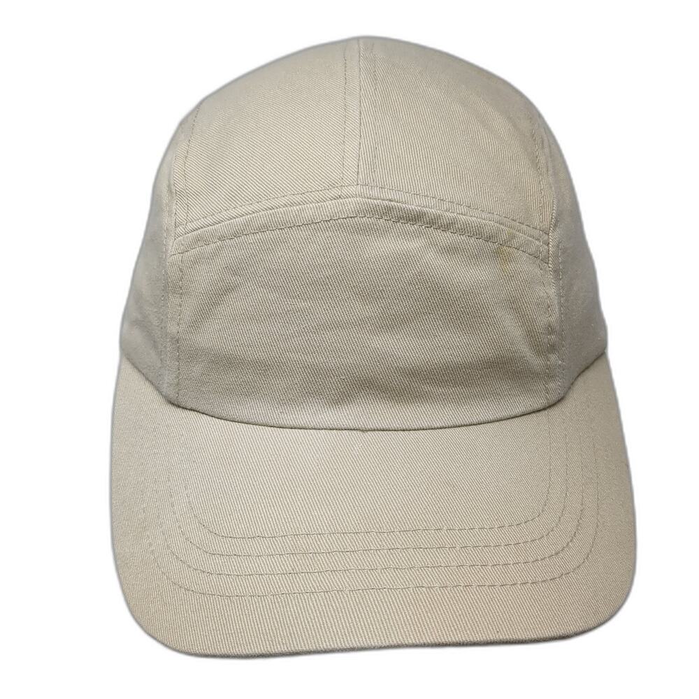 Faded Glory Strapback 5 Panel Cap Beige One Size Adjustable Outdoor Blank